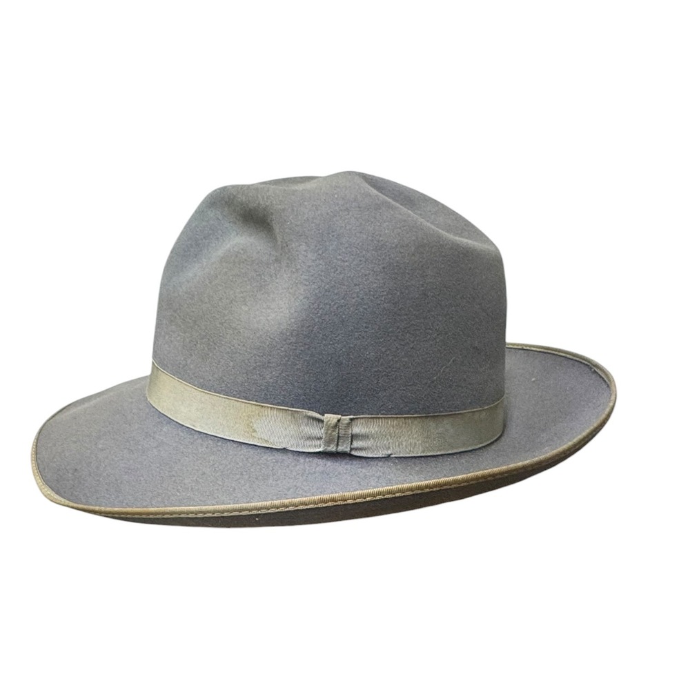 Vintage Cavanagh Gray Fur Felt Fedora Hat Lundquist Lilly Seattle with‎ Box